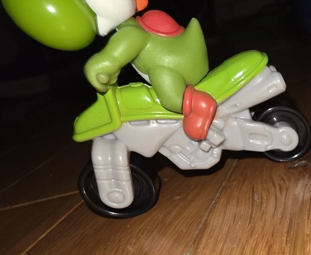 2022 Yoshi Green Motorcycle Figure - Kids Toys MCD'S